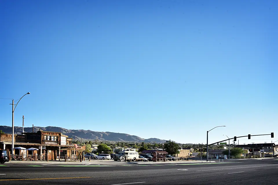 Downtown Joshua Tree at Highway 62 and Park Avenue